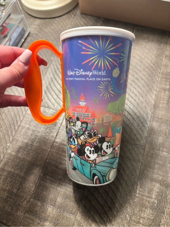 Disney Other - Disney Multicolor Fireworks Souvenir Cup 2024 Orange Handle